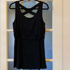 NWOT | ANTHROPOLOGIE ELLA MARA BLACK LACE TANK
